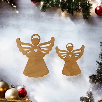 Vánoční ozdoba Vánoční ozdoba anděl Barva: Ořech, Velikost: 6 cm