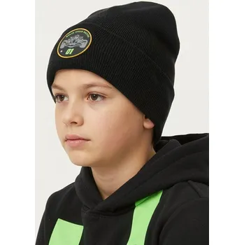 Čepice Sinsay - Čepice s gumovou nášivkou - černá - 101FU-99X - 101FU-99X-M
