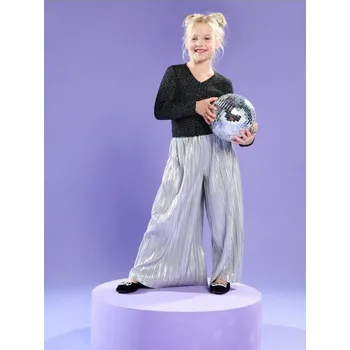 Dětská móda Sinsay - Žebrovaný pletený svetr - sříbrná - 561GP-SLV - 561GP-SLV-104