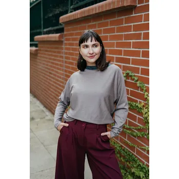 Modalový silnější top Ily světle hnědý Velikost: XXS