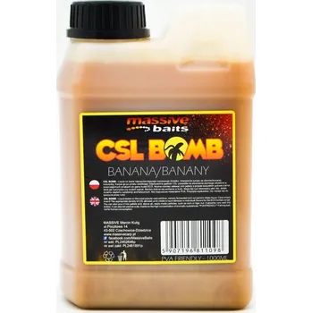 Návnadová surovina Tekutá přísada do krmiva pro kapry Massive Baits CSL Boomb Banana 1l