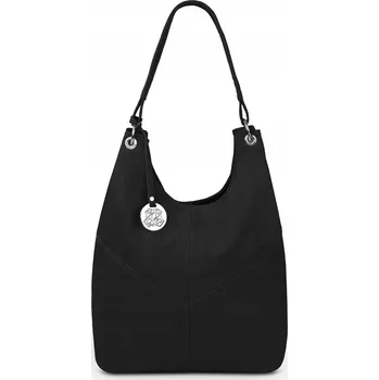 Kabelka Kaletnik kabelka vak z pravé lícové kůže černá