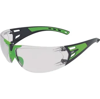 Pracovní přilba JSP Forceflex F - čirá / zelená/černá rám. / uni / bílá