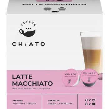Kapsle do Dolce Gusto CHiATO Latte Macchiato, 8+8 ks