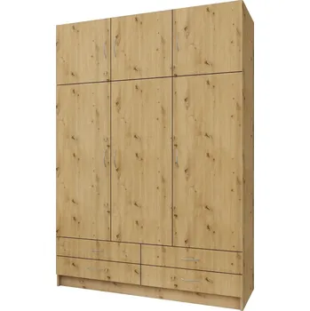 Šatní skříň Šatní skříň třídveřová GERI 130×190 dub artisan