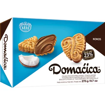Kraš Domaćica sušenky kokos & hořká čokoláda 275 g