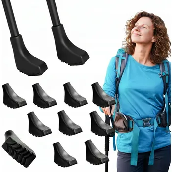 Trekingová hůl KONCOVKY NA HOLE NORDIC WALKING NÁSTAVCE BOTIČKY NA HOLE SADY 10 KS