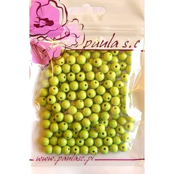 Dětské navlékací korálky Korálky 50g zelené olivové