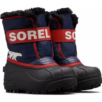 Dětské zimní boty Sorel Childrens Snow Commander™ Boot Velikost bot (EU): 30 / Barva: modrá/červená