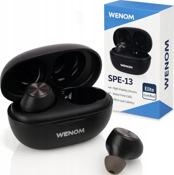 Sluchátka Bezdrátová sluchátka do uší Wenom SPE-13 Bluetooth, černá