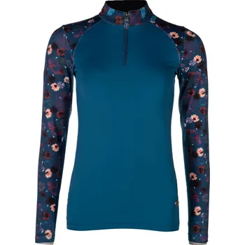 Dámské tričko HKM Triko funkční Essentials Flower HKM, dámské, petrol XXL