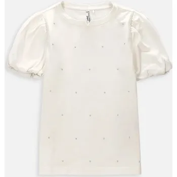 Dívčí tričko Dívčí Tričko 158 Écru Tričko pro Dívky Coccodrillo WC4