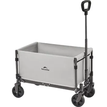 Zahradní vozík Naturehike skládací přepravní vozík (50L) odlehčený - 5,6 kg - šedý