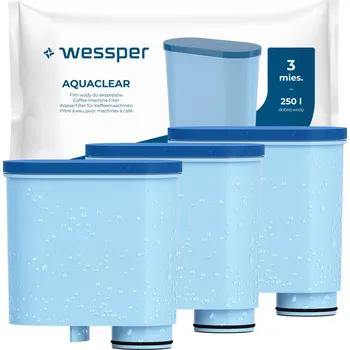 Příslušenství pro přípravu kávy Filtr do vody Wessper Aquaclear pro kávovary Philips Saeco - 3 kusy