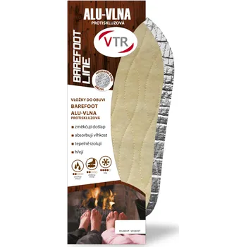 Vložka do bot Vložky do bot Barefoot ALU-Vlna protiskluzová 48-49