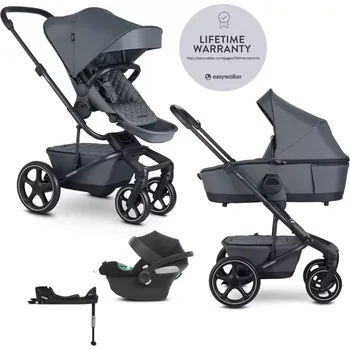 Kočárek EASYWALKER Kočárek kombinovaný Harvey⁵ Premium 2v1 LITE RWS + CYBEX Aton B2 i-Size Mineral Grey