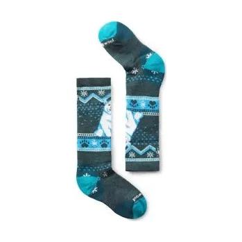 Dětské termo ponožky Smartwool Dětské podkolenky Wintersport Polar Bear Pattern, Twilight Blue