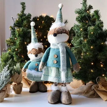 Vánoční dekorace Vánoční dekorace skřítek, 91 cm, tyrkysová 38106