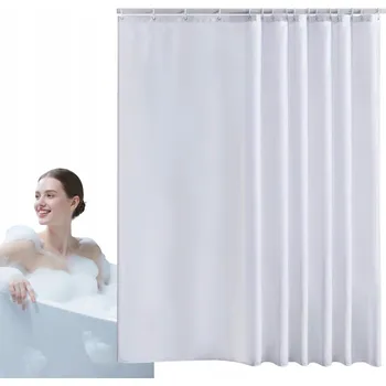 Prostěradlo PROTI PLÍSNÍ ZÁVĚS DO KOUPELNY – TEXTILNÍ 200x240 cm, VODĚODOLNÝ, BÍLÝ