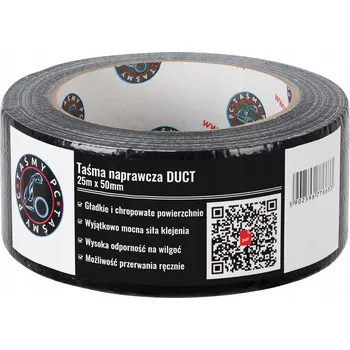 Lepicí páska Univerzální opravná páska DUCT 25 m x 50 mm černá