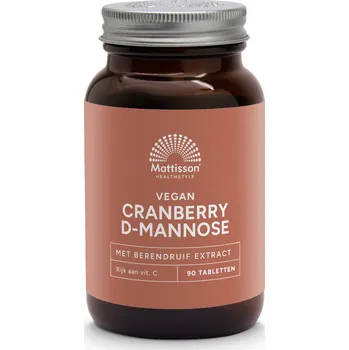 Přírodní produkt Mattisson Brusinky D-manóza s extraktem z medvědice lékařské - 90 tablet