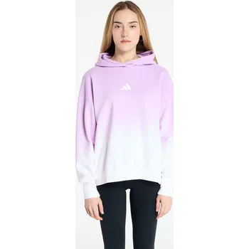 Dámská mikina Mikina adidas All Szn Loose Dip Dye Hoodie White/ Bliss Lilac M