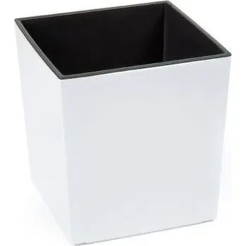 Květináč Čtvercový květináč pod Vánoční stromek - bílý