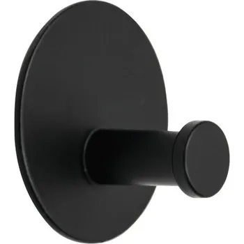 Věšák WS5 samolepící háček kulatý 45mm Černá