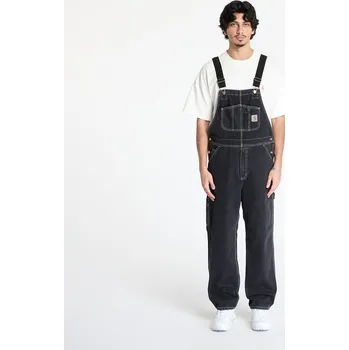 Pánské kalhoty Kalhoty Carhartt WIP Bib Overall UNISEX Black Stone Washed 33