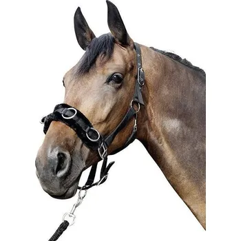 HKM Obnosek lonžovací HKM, s beránkem, černý PONY