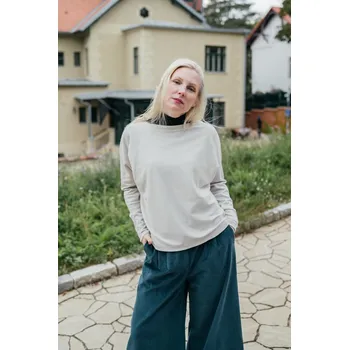 Modalový silnější top Ily béžová Velikost: XS