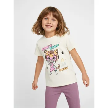 Dívčí tričko Sinsay - Tričko Disney Junior Super Kitties - krémová - 554GP-01X - 554GP-01X-98