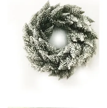 Vánoční dekorace Vánoční věnec - zasněžený