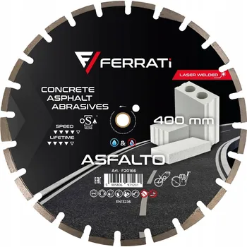 Řezný kotouč Diamantový kotouč řezný 1A1RSS C1S 400mm 25,4-F4mm ASFALTO FERRATi