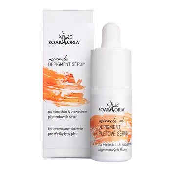 Pleťové sérum Soaphoria Miracle sérum na eliminaci a zesvětlení pigmentpvých skvrn 15 ml