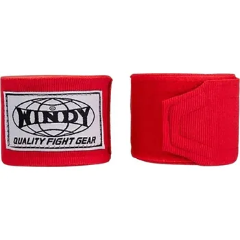 Boxerské rukavice Omotávky boxerské bandáže windy 4.5M ČERVENÉ