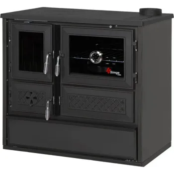 Sporák na tuhá paliva Simge SOBA 802 BELLA pravý černá