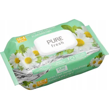 Pure Fresh vlhčený toaletní papír 56 kusů + víčko
