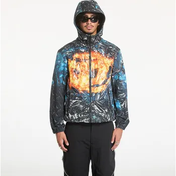 Pánská větrovka Větrovka Diesel J-Warrett-Poster Jacket Blue/ Black 48