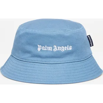 Klobouk Klobouk Palm Angels Kids Logo Bucket Hat Dusty Blue/ Off White II