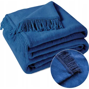 Prostěradlo Deka UmiPled bavlna 150 cm x 200 cm modrá