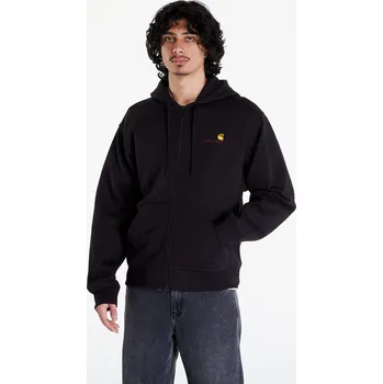 Pánská mikina Mikina Carhartt WIP Hooded American Script Jacket UNISEX Black XS