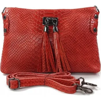 Vera Pelle kabelka kufřík z pravé kůže, vícebarevná