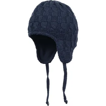 Čepice Döll Chlapecká čepice na zavazování podzimní zimní tmavě modrá 53