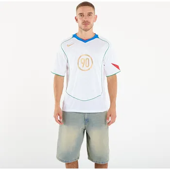 cyklistický dres Dres Nike Total 90 Men's Dri-FIT Soccer Jersey White/ Italy Blue/ Sport Red/ Metallic Gold XL