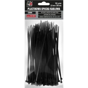 Organizace kabelů Stahovací páska 3,6X200 100 KS černá