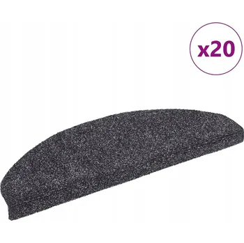 Nášlap na schod Samolepicí rohožky na schody 20 ks Tmavě šedé 65x21x4 cm