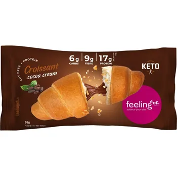 Feeling OK Proteinový croissant s kakaovou náplní 65 g