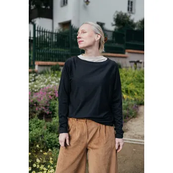 Modalový silnější top Ily černý Velikost: S