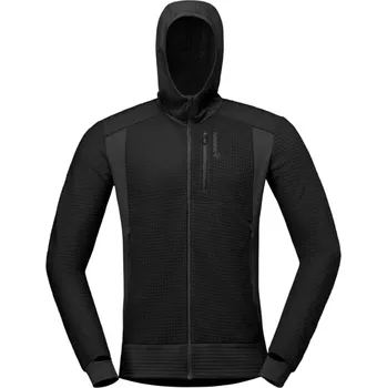 Pánské termoprádlo Pánská funkční mikina Norrona falketind Alpha120 Zip Hood Velikost: L / Barva: černá